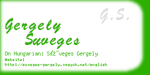 gergely suveges business card